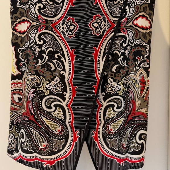 Etcetera Women's Paisley Tank Top - Black, Red, and Yellow - Picture 3 of 4